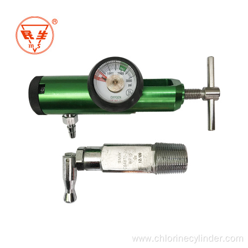 Oxygen regulator gas portable size